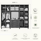 Guarda-roupa 10 Portas 4 Gavetas Capelinha Freijó Madeira Pin