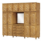Guarda-roupa 10 Portas 4 Gavetas Capelinha Freijó Madeira Pin