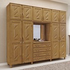 Guarda-roupa 10 Portas 4 Gavetas Capelinha Imbuia Madeira Pin