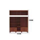 Guarda Roupa 10 Portas 4 Gavetas Com Espelho Cobre Imbuia 126