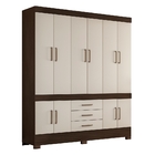 Guarda Roupa 10 Portas Berlim Ébano/off White