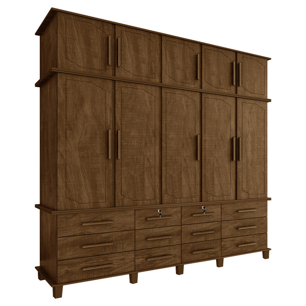 Guarda Roupa 10 Portas E 12 Gavetas Nicolau Malbec G37 - Gran