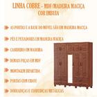 Guarda Roupa 10 Pt Com Espelho 1264 Cobre Mdf/madeira Maciça