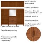 Guarda Roupa 10p 3g Com Aplique Capela 225 Cm 1278 Milani Sto