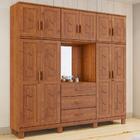 Guarda Roupa 10p 3g Com Aplique Capela 225 Cm 1278 Milani Sto