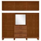 Guarda Roupa 10p 3g Com Aplique Capela 225 Cm 1278 Milani Sto