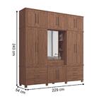 Guarda Roupa 13 Portas 7 Gavetas Casal Nicaguara Jabotá