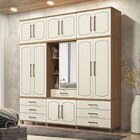 Guarda Roupa 13 Portas 7 Gavetas Contemporâneo Jatobá/areia