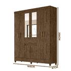 Guarda Roupa 165 Cm 8 Portas 1 Gaveta Casal Com Espelho Casta
