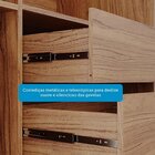 Guarda-roupa 183cm 2 Portas De Correr Com Espelho E Pés 100%