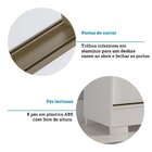 Guarda-roupa 183cm 2 Portas De Correr Com Pés 100% Mdf Bonito
