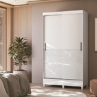 Guarda Roupa 1 06m 2 Portas Correr Com Pés  Santos Andira Fit