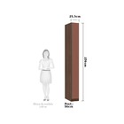 Guarda Roupa 1 Porta 25cm Prime Luciane - Nogueira Dourado/ga