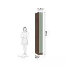 Guarda Roupa 1 Porta 25cm Prime Luciane - Nogueira Dourado/ve