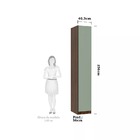Guarda Roupa 1 Porta 40cm Prime Luciane Móveis - Nogueira Dou