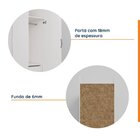 Guarda Roupa 1 Porta 4 Gavetas 1 Cabideiro Hera Cabecasa Made