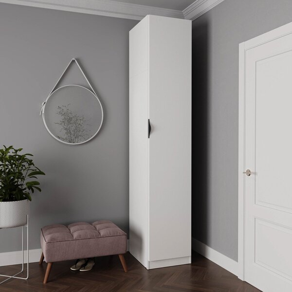 Guarda Roupa 1 Porta 6 Prateleiras Hera Cabecasa Madeiraorigi