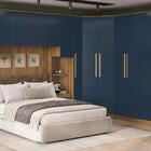 Guarda-roupa 1 Porta Kappesberg Adapt Nogueira/azul Profundo