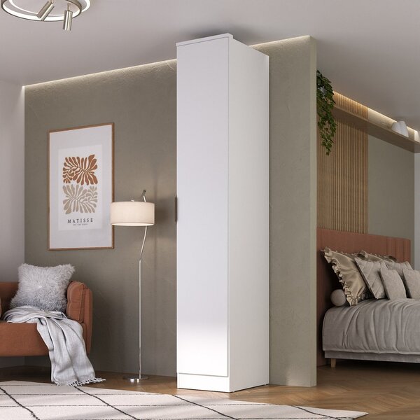 Guarda-roupa 1 Porta Mdf Ravi Branco