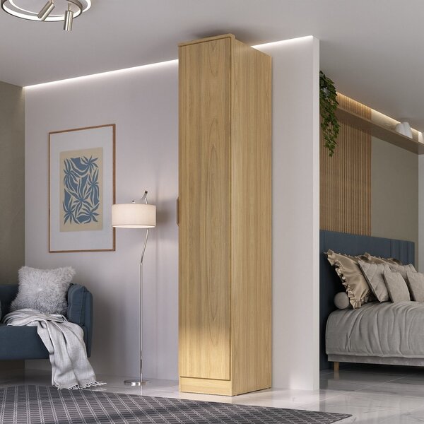 Guarda-roupa 1 Porta Mdf Ravi Olmo Italiano