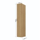 Guarda-roupa 1 Porta Mdf Ravi Olmo Italiano