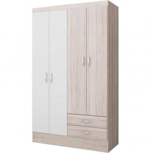 Guarda-roupa 2004 4 Portas E 2 Gavetas - Soluzione - Artico /