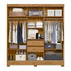 Guarda Roupa 202 Cm 3 Portas De Correr Casal Com Espelho Frei