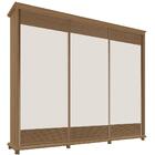 Guarda Roupa 250cm 3 Portas Deslizante Sem Espelho 4 Gavetas
