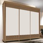 Guarda Roupa 250cm 3 Portas Deslizante Sem Espelho 4 Gavetas