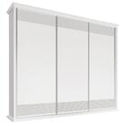Guarda Roupa 250cm 3 Portas Deslizante Sem Espelho 4 Gavetas