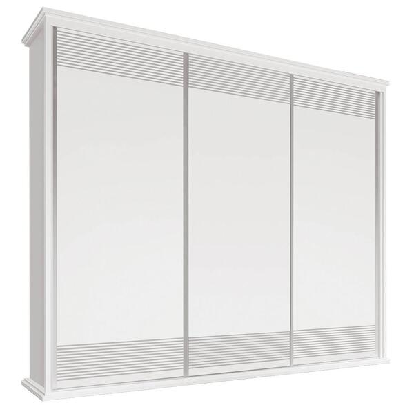 Guarda Roupa 250cm 3 Portas Deslizante Sem Espelho 4 Gavetas