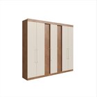 Guarda Roupa 258cm X 233,5cm Moderno Dormitorios Freijó/off W