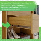 Guarda-roupa 2 Gavetas 3 Portas De Correr Com Espelho Porto C