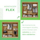 Guarda-roupa 2 Gavetas 3 Portas De Correr Com Pés Porto Cinam