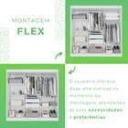 Guarda-roupa 2 Gavetas 3 Portas De Correr Porto Branco