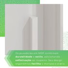 Guarda-roupa 2 Gavetas 3 Portas De Correr Porto Branco