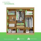 Guarda-roupa 2 Gavetas 3 Portas De Correr Porto Cinamomo / Of