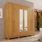 Guarda-roupa 2 Gavetas 6 Portas Com Espelho Com Pés Lisboa Ci