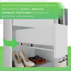 Guarda-roupa 2 Gavetas 6 Portas Com Espelho Lisboa Branco