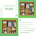 Guarda-roupa 2 Gavetas 6 Portas Lisboa Cinamomo / Off White