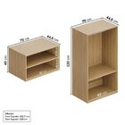 Guarda-roupa 2 Módulos 2 Gavetas Frame Cabecasa Madeiraorigin