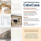 Guarda-roupa 2 Módulos 3 Prateleiras 3 Gavetas Frame Cabecasa