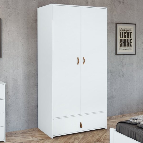 Guarda Roupa 2 Portas 1 Gaveta 208x100cm Valencia Móveis Lopa