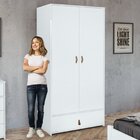 Guarda Roupa 2 Portas 1 Gaveta 208x100cm Valencia Móveis Lopa