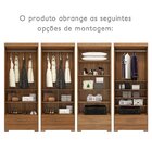 Guarda-roupa 2 Portas 1 Gaveta Com Espelhos Smart Plus Espres