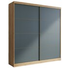 Guarda-roupa 2 Portas 222cm X 230cm Malaga Capuccino/azul