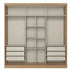 Guarda-roupa 2 Portas 222cm X 230cm Malaga Capuccino/off White