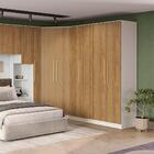 Guarda-roupa 2 Portas 2 Cabideiros Kappesberg Adapt Branco/no