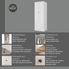 Guarda-roupa 2 Portas 2 Gavetas Fort Branco