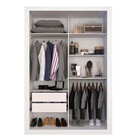 Guarda Roupa 2 Portas 2 Gavetas Panamá Sallêto Móveis